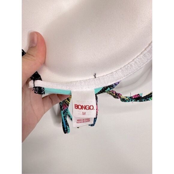 BONGO Bikini Top Snakeskin Print Multicolor Size Medium - Picture 5 of 6